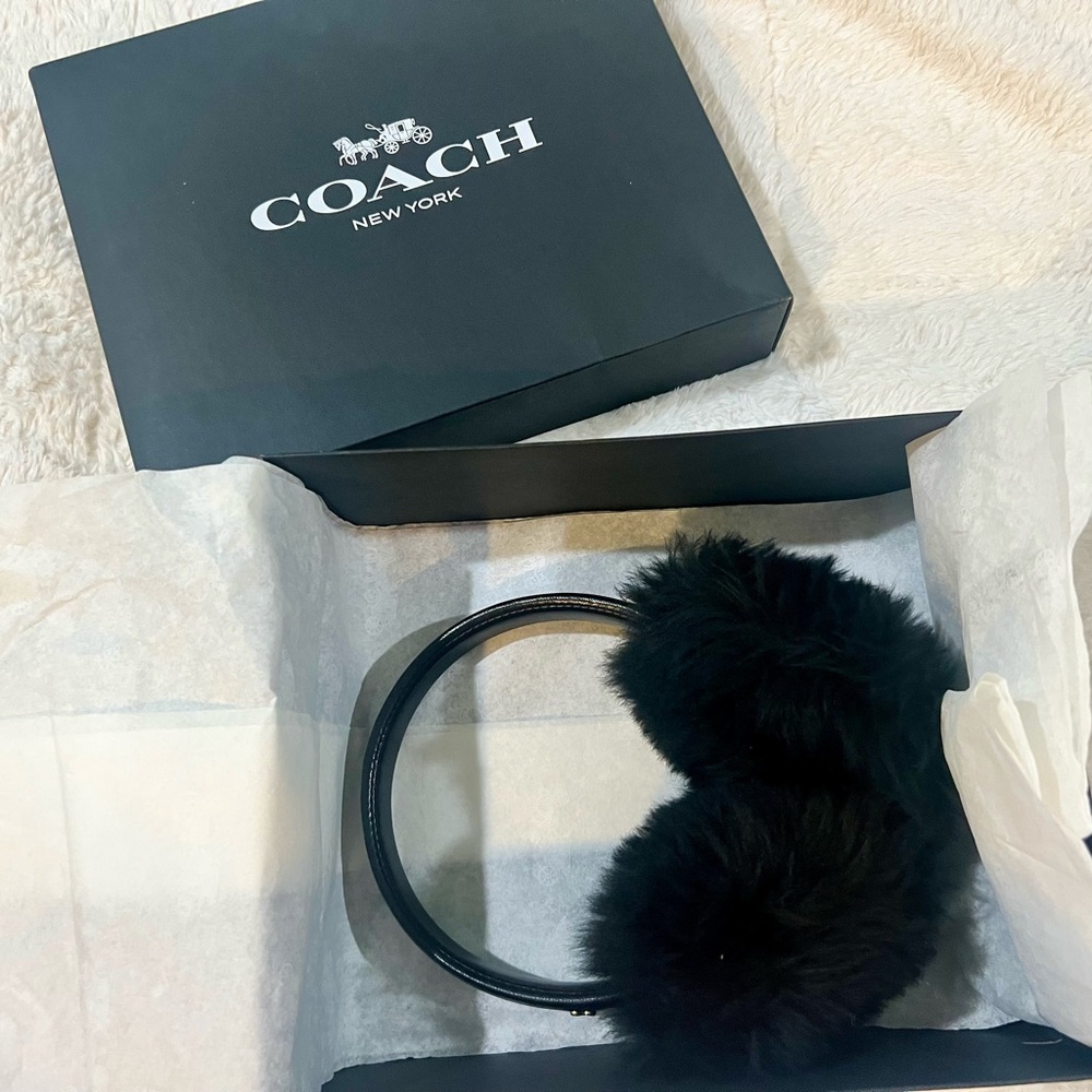 Coach Black Earmuffs